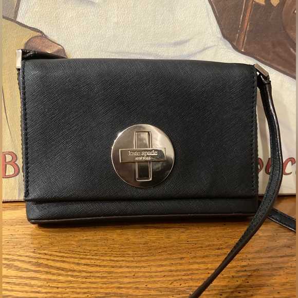 Kate Spade NWOT Newbury Lane Saffiano Crossbody Bag Black